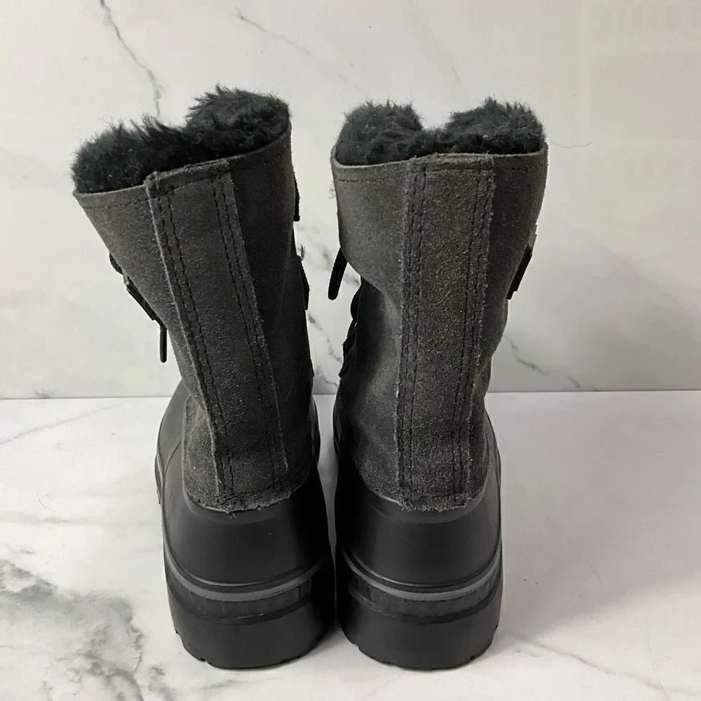 SOREL Gray Suede Duck Boots